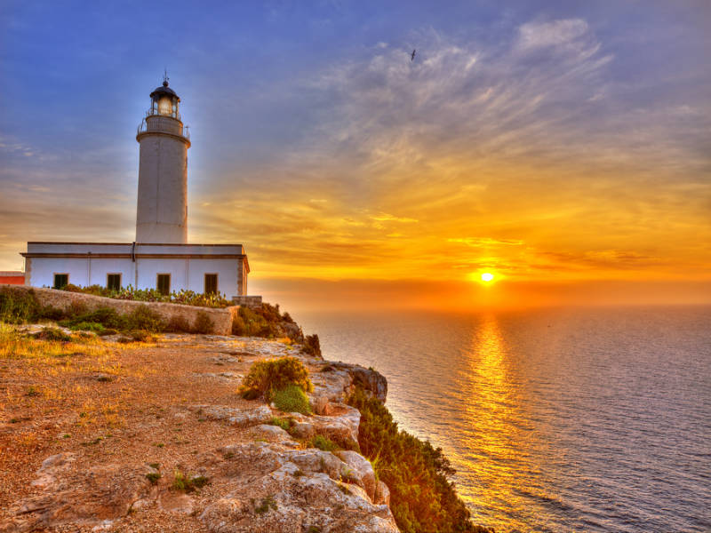 Il faro di Mola al tramonto, Formentera Promoflash Alpiutour Baleari