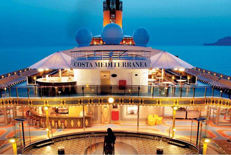 A bordo della Costa Mediterranea