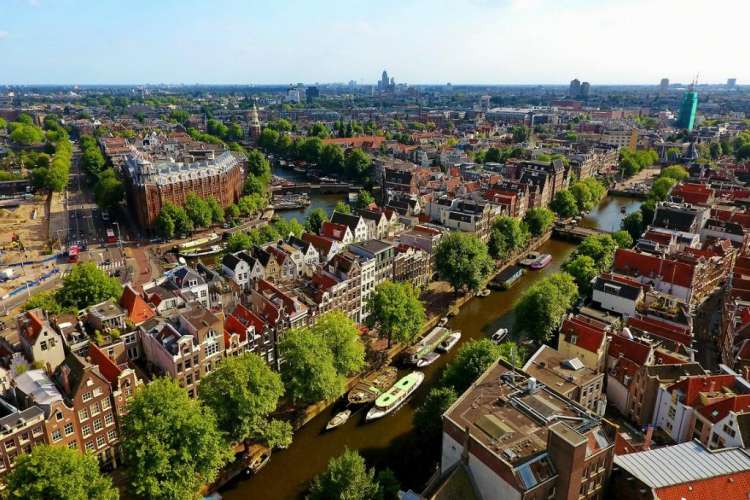 Amsterdam dall'alto