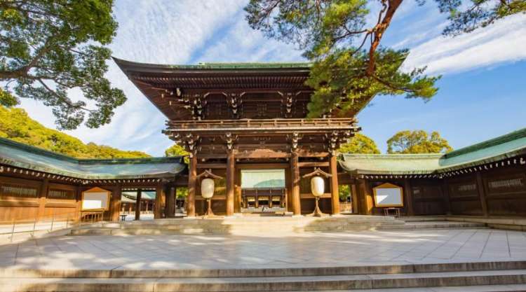 Il santuario Meiji a Tokyo