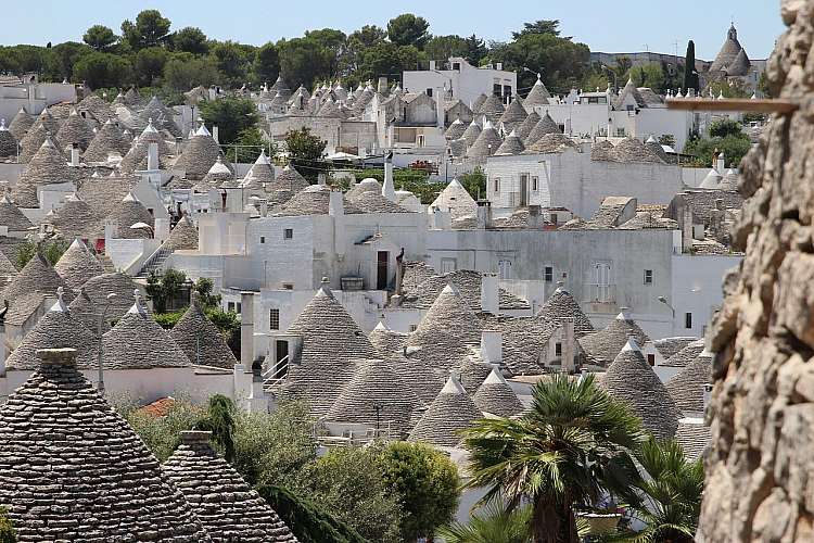Veduta dei trulli di Alberobello