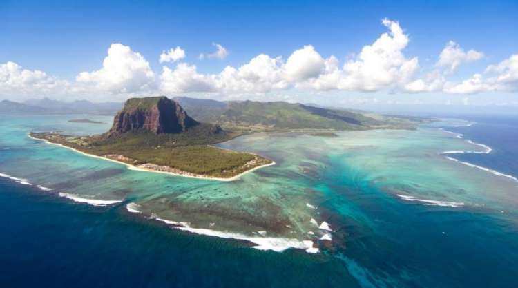 Mauritius vista dall'alto
