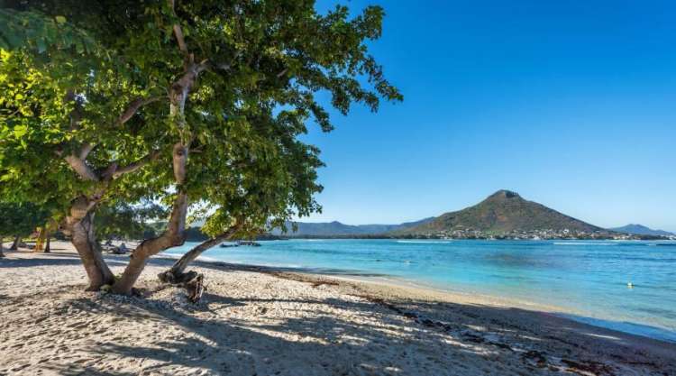 Una spiaggia a Flic En Flac