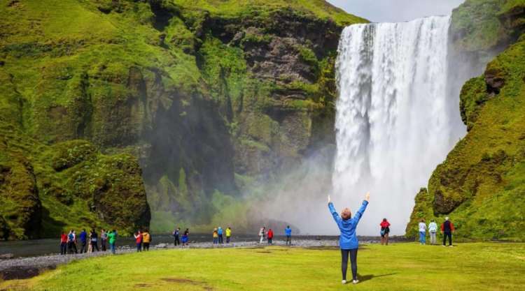 La cascata Skogafoss