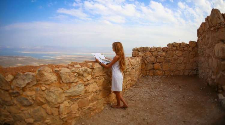 La vista dalla Fortezza di Masada