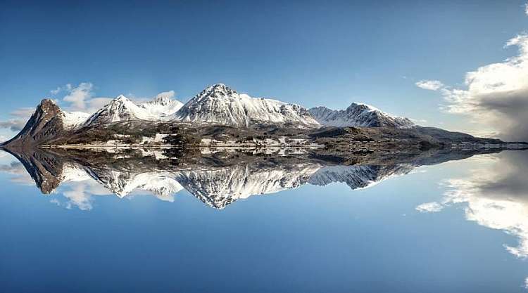 Fiordo in inverno