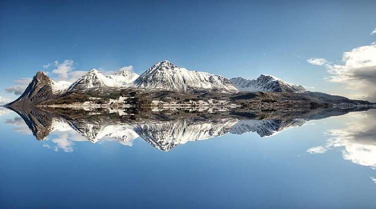 fiordo in inverno