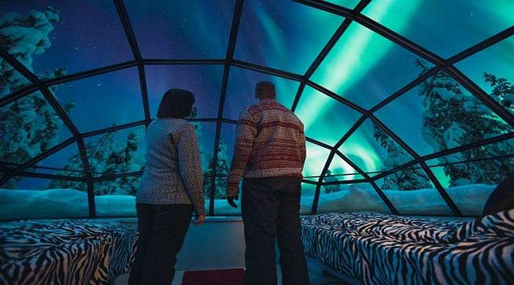 Igloo di Vetro e caccia all'Aurora Boreale (4 giorni) da € 1395 a pax