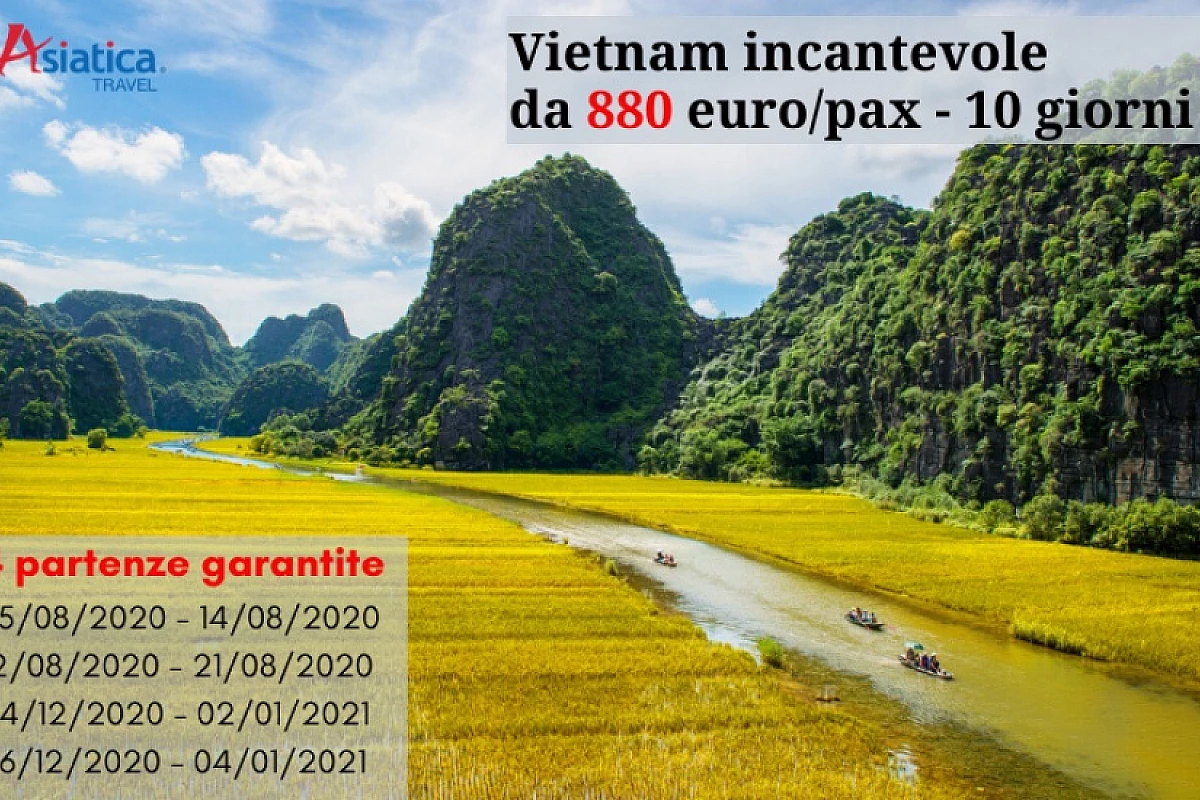 Tour di gruppo in Vietnam incantevole 10 giorni da 880 euro/pax