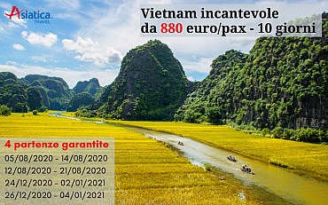 Tour di gruppo in Vietnam incantevole 10 giorni da 880 euro/pax