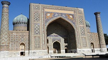 UZBEKISTAN - Samarcanda la calligrafia araba sulla Via della Seta