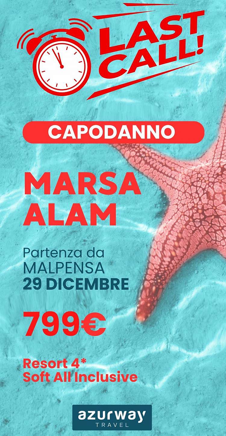 MARSA ALAM - Capodanno 29/12 | 799€