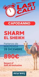 SHARM EL SHEIKH - Capodanno 28/12 | 890€