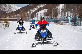 Poche idee per il weekend? Sulle Alpi Piemontesi puoi sfrecciare sulla neve con una motoslitta: ecco quanto costa a persona